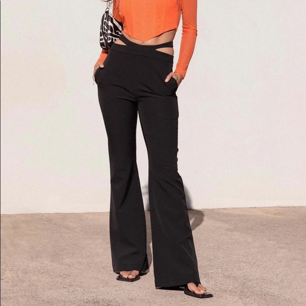 NWT Princess Polly Flare Pants with Waist Tie